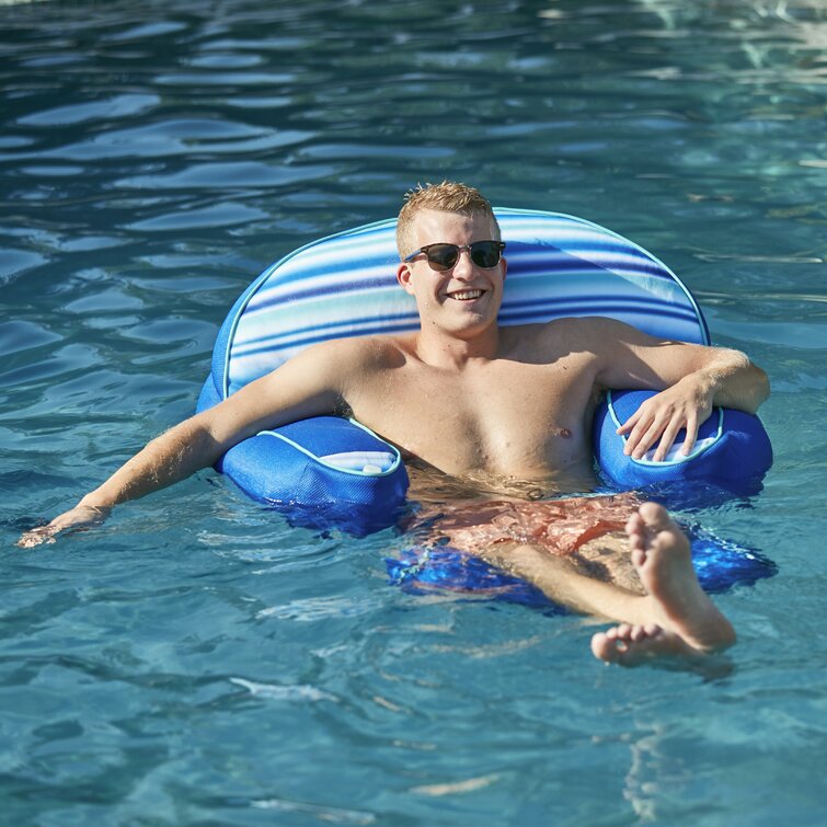 Floating chaise outlet lounge for pool